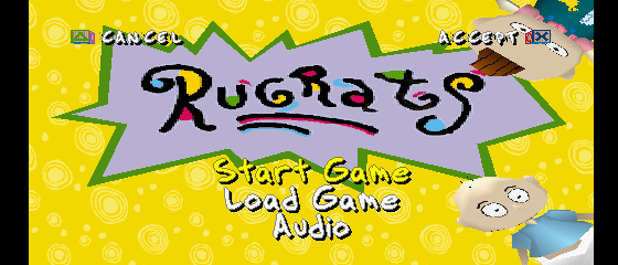 Rugrats: Search for Reptar Title Screen